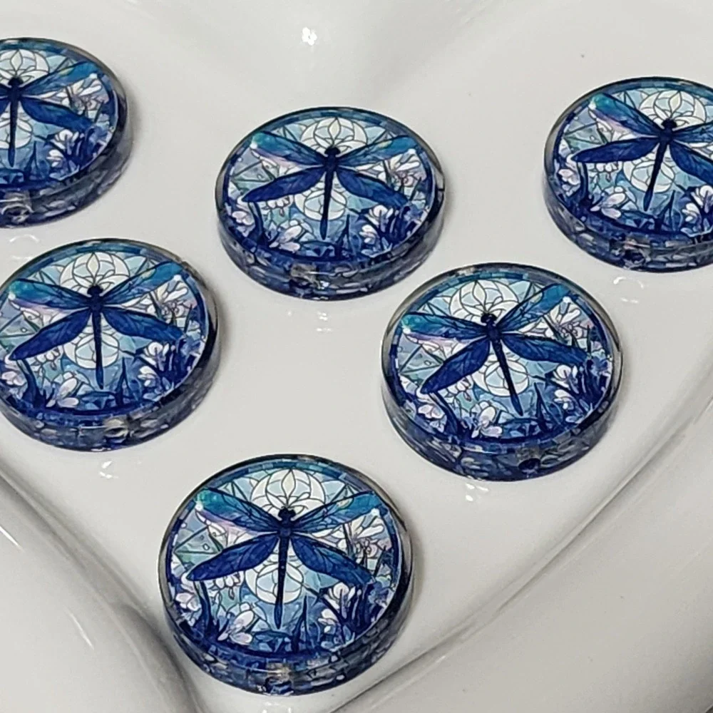 Dragonfly Beads 2 Pcs Focal Bead Beaded Pen Jewelry Making Funny Charms Crafts